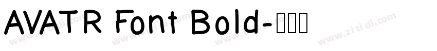 AVATR Font Bold字体转换